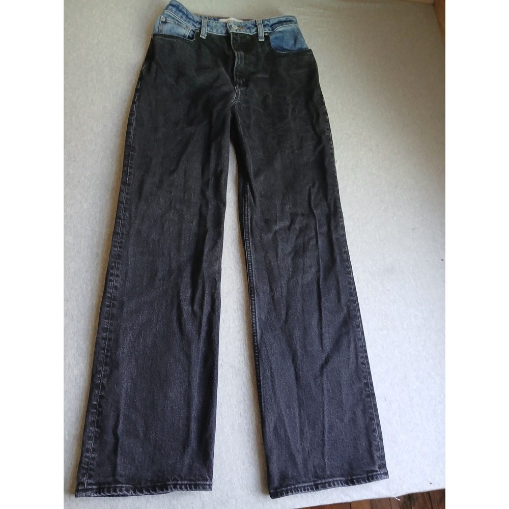 Abercrombie Curve Love Jeans 26 / 2 90s Relaxed Baggy High Rise Straight Stretch